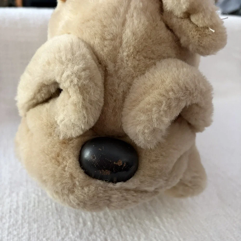 KRINKLES Plush dog Shar Pei  Sharpei stuffed Animal Big DOG Vintage‎ Toy Lovey